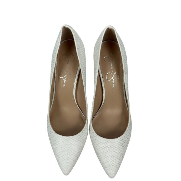 Jessica Simpson Womens JP-Levin Snakeskin Pattern High Heels Size 8.5 - Picture 3 of 7